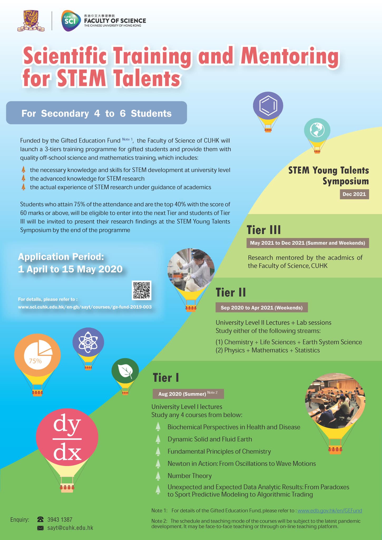 Scientific Training and Mentoring for STEM Talents